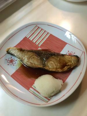 ぶりのフライパン照り焼き