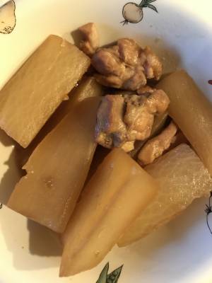 大根と鶏のオイスターソース煮