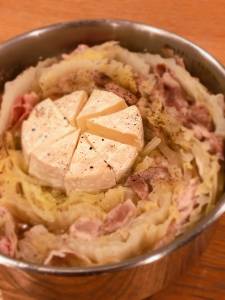 白菜と豚肉のチーズ鍋