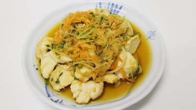 鶏むね肉のゆで南蛮漬け