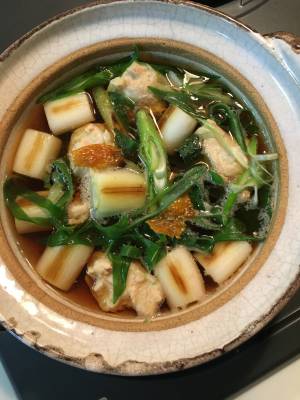 ねぎしょうがのつみれ鍋