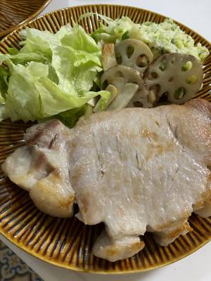 塩豚のソテー マッシュポテト添え