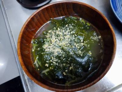 わかめの早うまスープ