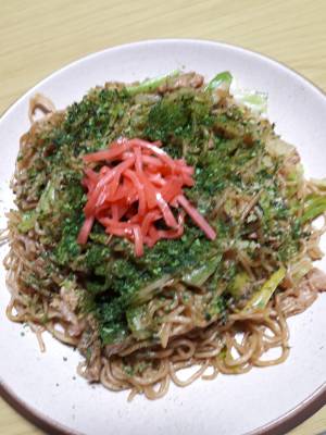 豚肉とキャベツの焼きそば