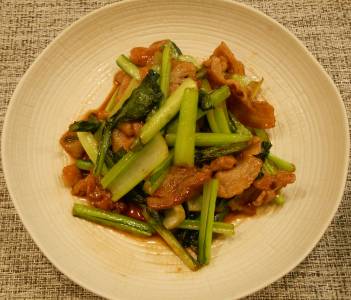 豚肉と小松菜のサッと炒め