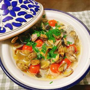 ミニトマトたっぷりアクアパッツァ