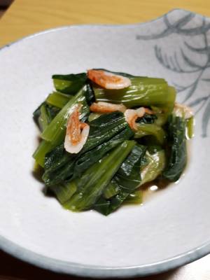 小松菜と桜えびの煮びたし