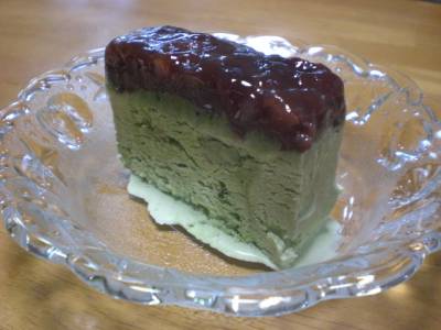 小豆と抹茶のセミフレッド