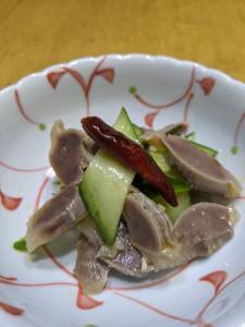 砂肝のしょうがあえ