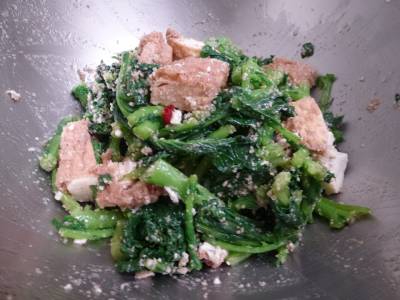 小松菜と厚揚げのナムル