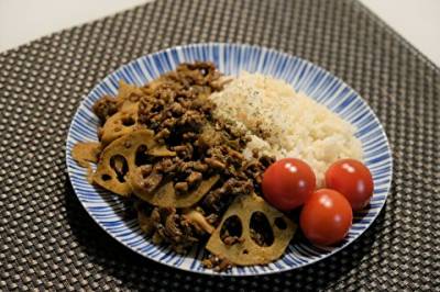 れんこんのドライカレー