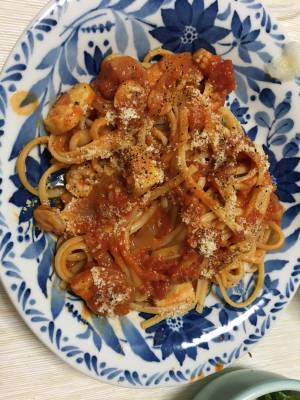 魚介のトマトソースパスタ レシピ ケンタロウさん みんなのきょうの料理 おいしいレシピや献立を探そう