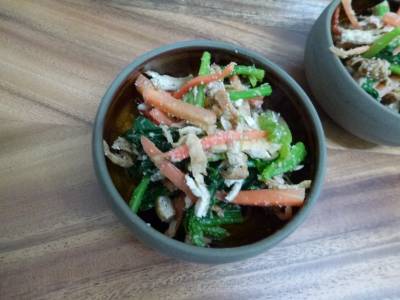 ほうれんそうとツナのごまあえ