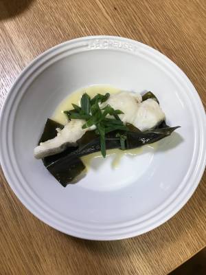 たらの昆布バター蒸し