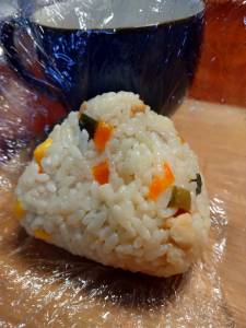 青豆と鶏肉の炊き込みご飯