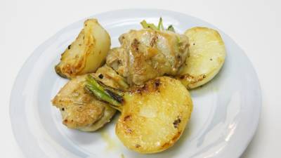 かぶと鶏肉のフライパンロースト