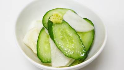 かぶときゅうりのしょうが酢