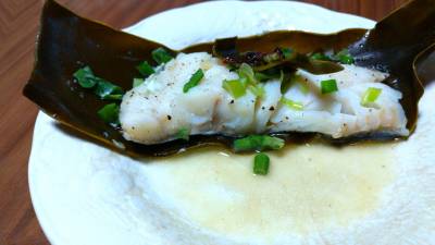 たらの昆布バター蒸し