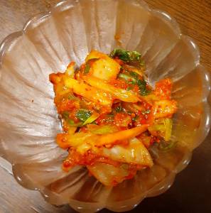 切り漬け白菜キムチ