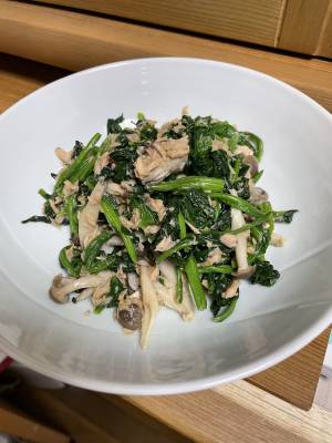 ほうれんそうとツナのごまあえ