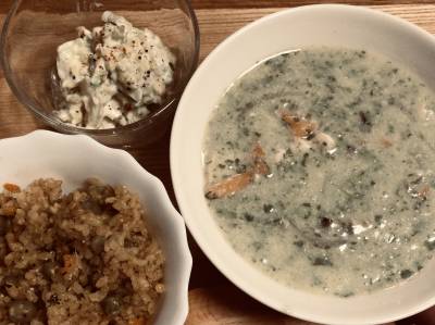 かぶの葉たっぷりグリーンシチュー