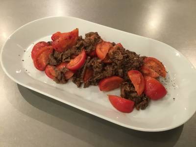 トマトと牛肉の炒め物