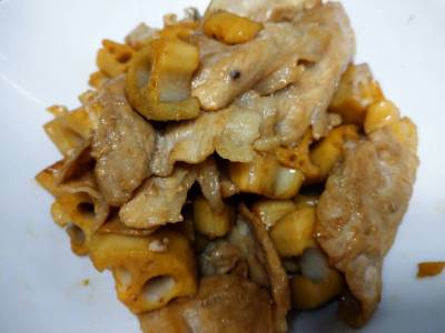 豚肉とれんこんの炒め煮