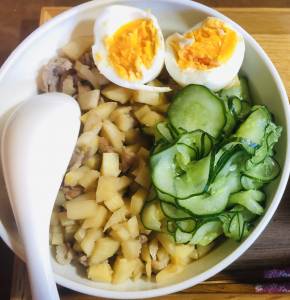 春野菜の台湾風そぼろご飯