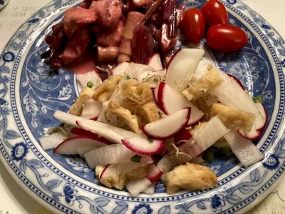 大根と油揚げのあえ物