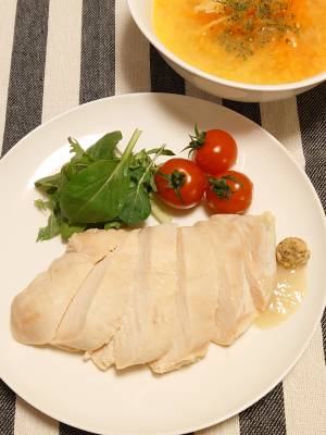 洋風塩麹(こうじ)チキン&野菜スープ