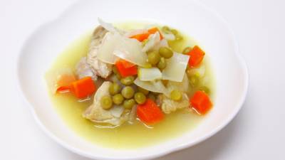 春野菜と鶏肉のバター煮