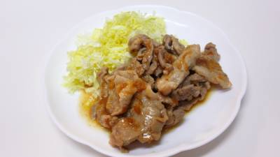 梅肉入りしょうが焼き