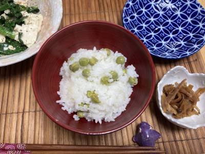 青豆ご飯