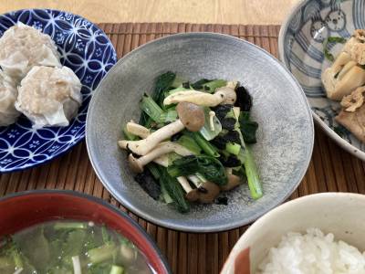 青菜の磯辺あえ