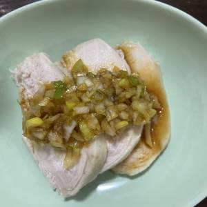 ゆで鶏の甘辛ソース