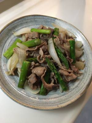 牛肉と春野菜の香り炒め