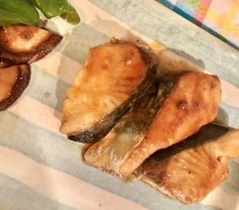 さわらとたけのこの照り焼き