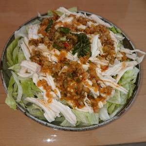 蒸し鶏のねぎソースがけ