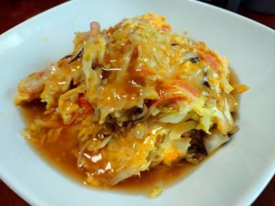 キャベツのかにたま風