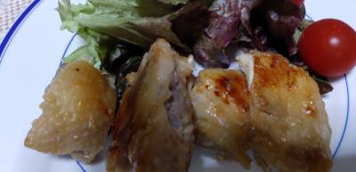 ゆで鶏のみそ漬け焼き