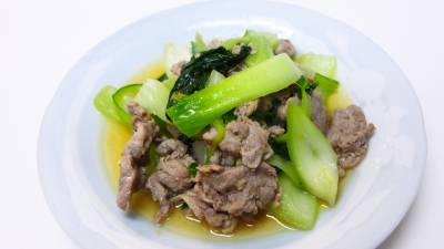 豚肉とチンゲンサイの和風蒸し煮