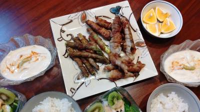 アスパラの肉巻き