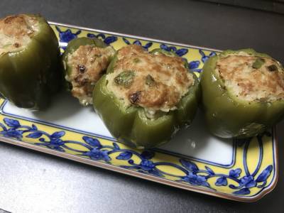 ピーマンのレンジシューマイ