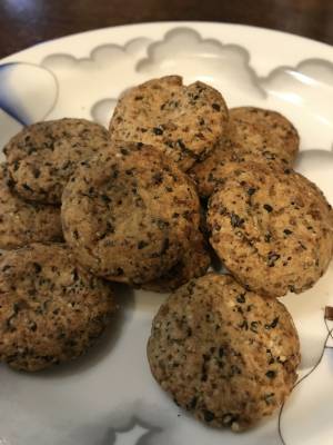 きな粉と白ごまのクッキー
