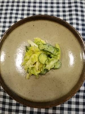 キャベツときゅうりの酢みそあえ