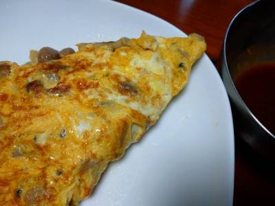 きのこのオムレツ