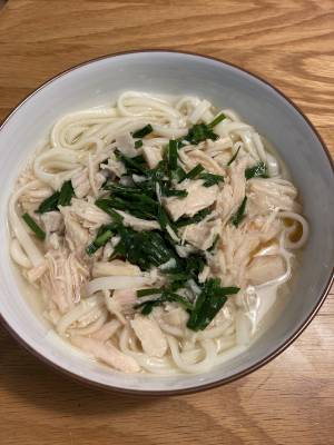 レンジで鶏そぼろのぶっかけそうめん