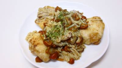鶏肉のきのこバター煮