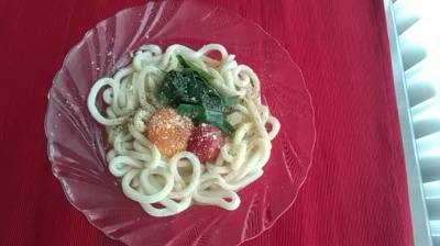 釜玉バターのぶっかけうどん