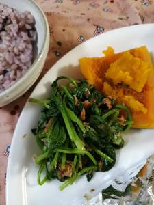 小松菜のおかか炒め